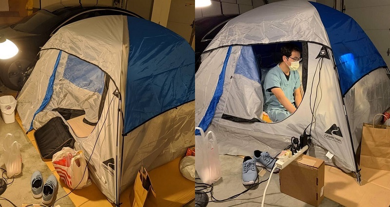 Taiwanese American Doctor Now Lives in His Garage To Protect His Family from COVID-19