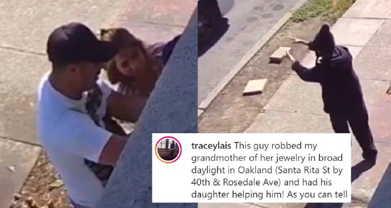 Asian Grandmother Robbed By Man and Child on Video in Oakland