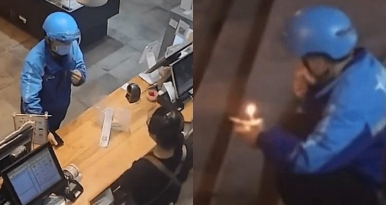 Wuhan Delivery Man Breaks Down Crying After Anonymous Customer Orders Him a Birthday Cake