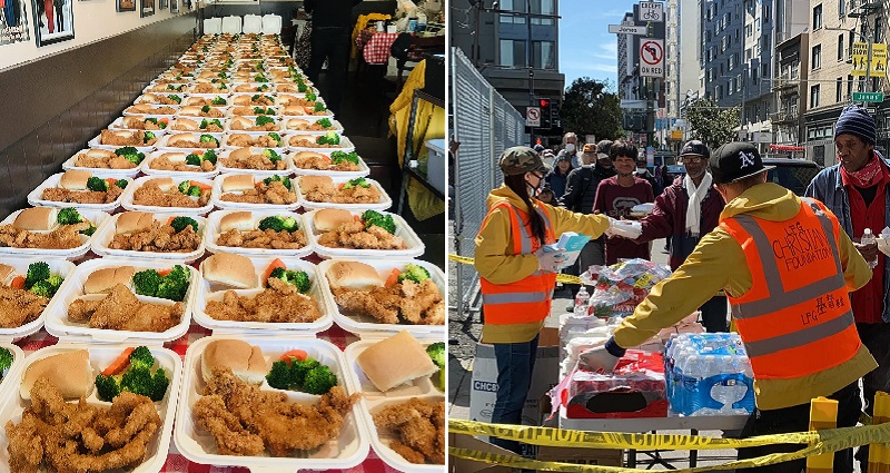 Chinese American Hero Feeds Over 100 Homeless Daily Since New Years in SF