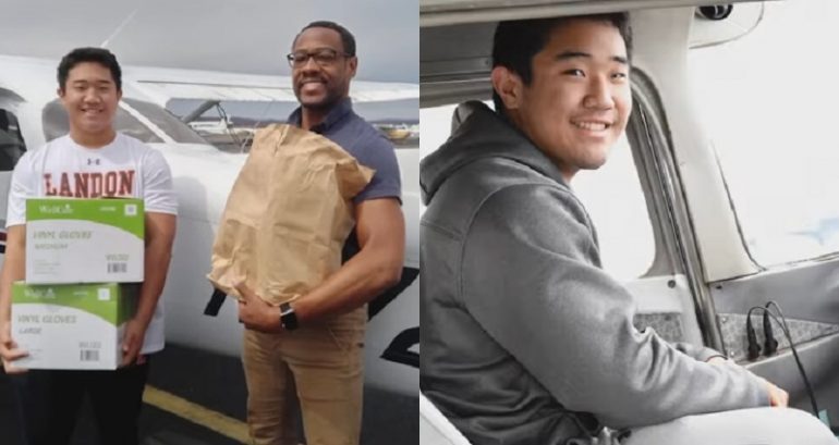 16-Year-Old Pilot Helps Fly Medical Supplies to Healthcare Workers in Virginia