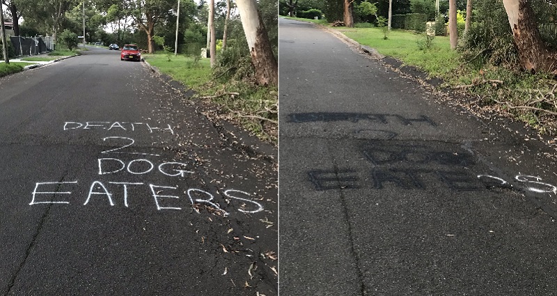 racist message