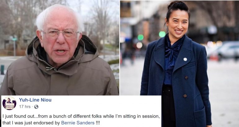 Yuh-Line Niou Endorsed By Bernie Sanders for Re-Election in NY’s State Assembly