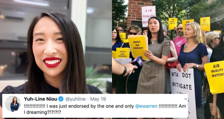 Yuh-Line Niou Endorsed by Senator Elizabeth Warren for Re-Election in NYC