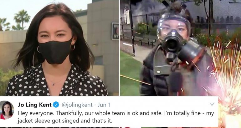 NBC Reporter Nearly Hit By Tear Gas Canister on Live TV at Seattle Protests