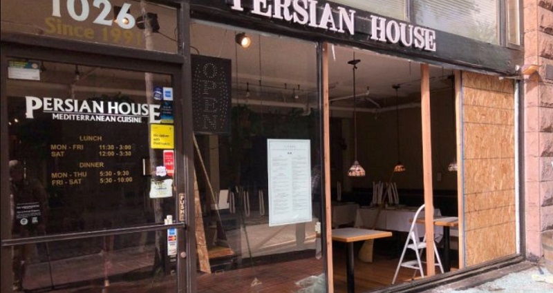 Iranian Restaurant Looted and Vandalized During Friday Riots in Portland