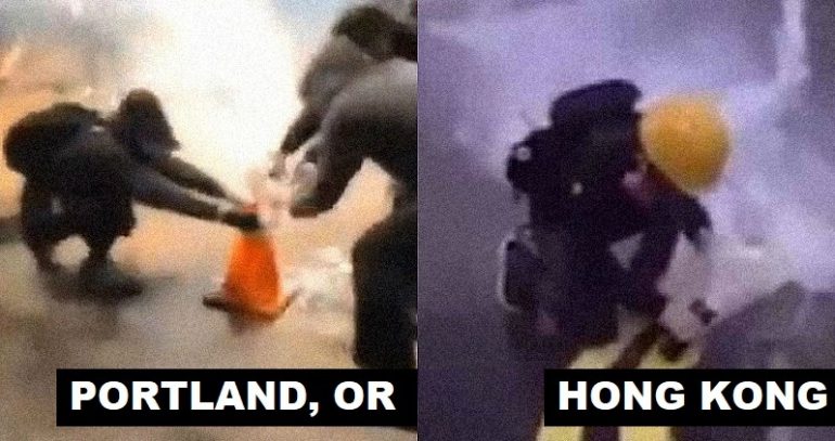 BLM Protesters Take Notes From Hong Kong Demonstrations to Respond to Police
