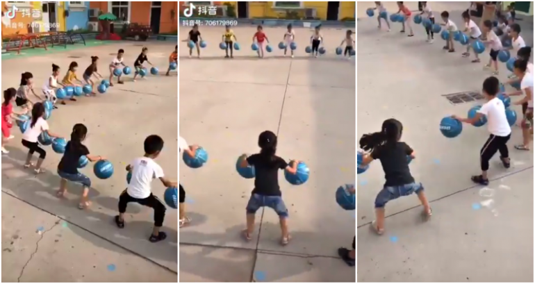 Chinese Kindergarten’s Dribbling Game Goes Viral for Incredible Cooperation