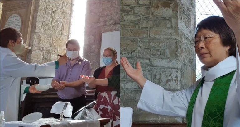 UK Priest Uses Chopsticks to Give Holy Communion During Mass