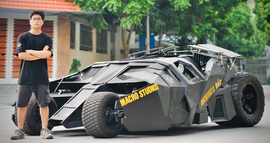 Vietnamese Architecture Student Builds the Batmobile From ‘The Dark Knight’
