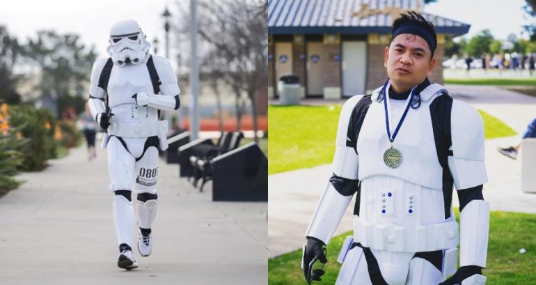 Navy Corpsman Runs as a Stormtrooper to Fundraise for The Wounded Warrior Project