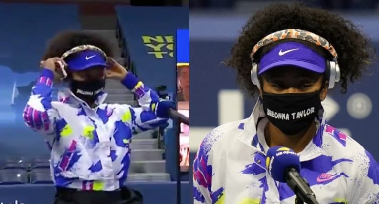 Naomi Osaka Wears Breonna Taylor Mask Before Her US Open Match