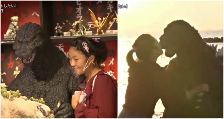 Japanese Teen Achieves Dream of Dating Godzilla