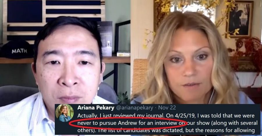 MSNBC Deliberately Declined Interview With Andrew Yang, Ex Producer Confirms