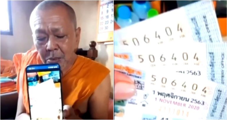 Thai Monk Wins $588,000 Lottery, Forced to Hide After Beggars Storm Temple