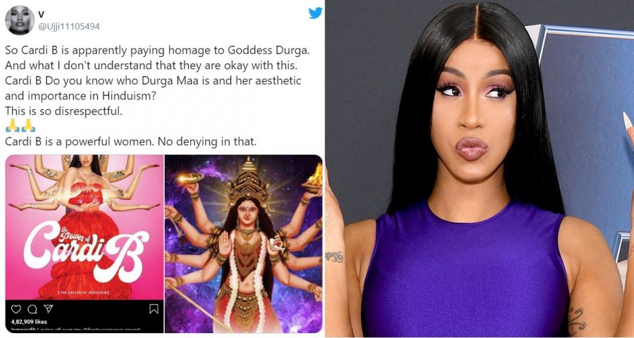 Cardi B Under Fire Over ‘Hindu Goddess’ Pose on Magazine Cover
