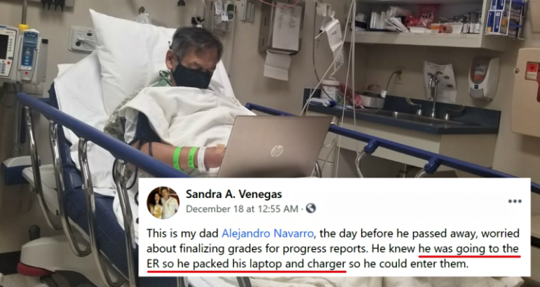 Math Teacher Continues to Work Until the Day Before He Dies