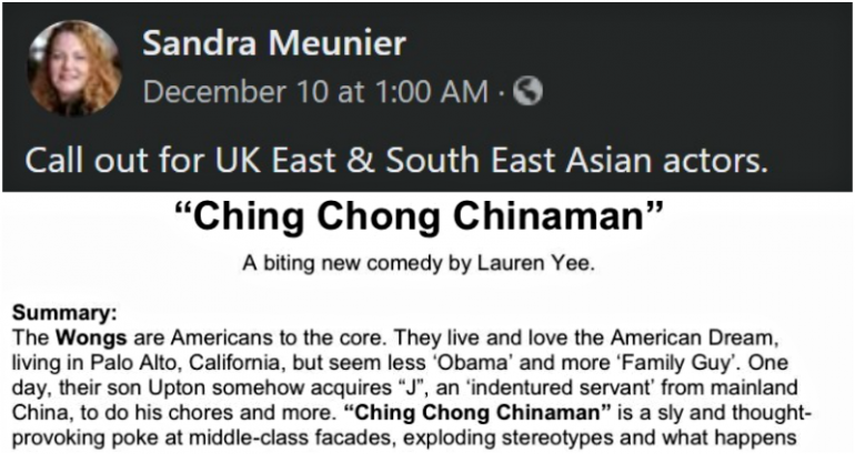 Asian American Satirical Play ‘Ching Chong Chinaman’ Draws Backlash for Being ‘Racist’