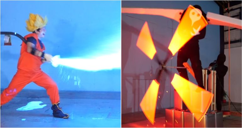 Japanese YouTuber Invents Machine That Creates ‘Kamehameha’ and ‘Absolute Terror Field’