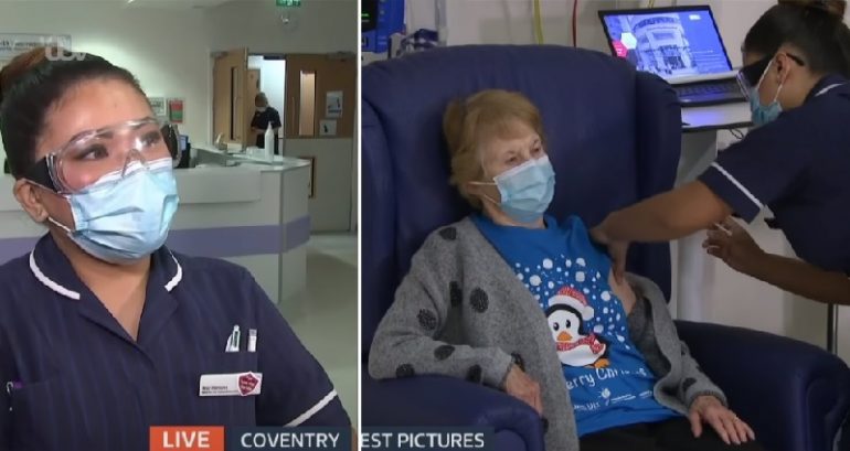 Filipina Nurse Makes History After Giving World’s First COVID-19 Vaccine in the UK