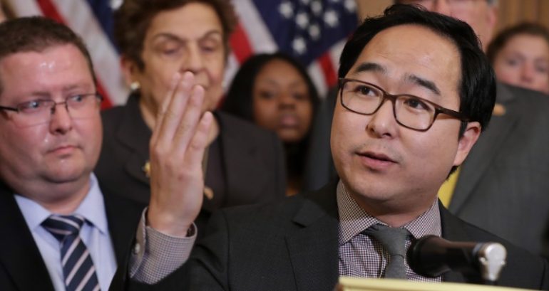 NJ Congressman Andy Kim Helps Clean Up Capitol Building Following Riot