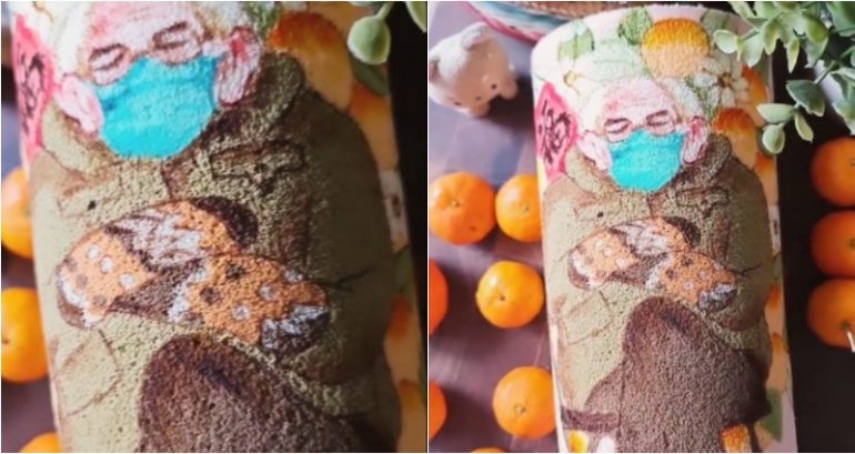 Malaysian Baker Creates Epic Bernie Sanders Meme Roll Cake