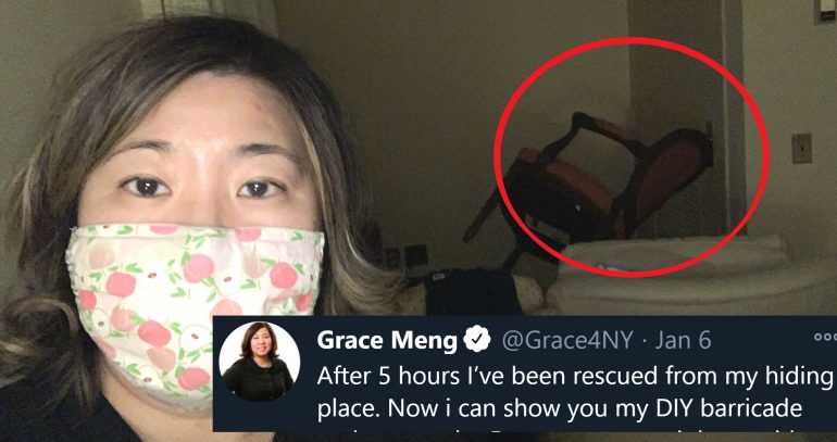 NY Congresswoman Grace Meng Tweets Photos of Office Barricade During Capitol Riots