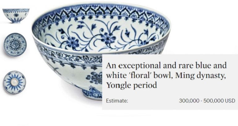Man’s $35 Bowl From Connecticut Yard Sale Revealed to Be Rare $500K Chinese Artifact