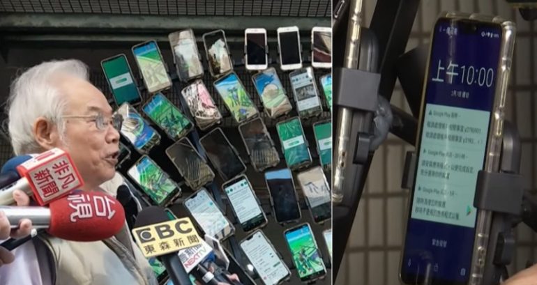 Taiwan’s Pokémon Go Grandpa Stopped From Hunting After Earthquake Alarm Glitch Hits His 72 Phones