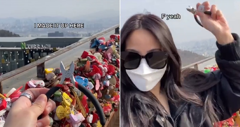 ‘Petty’ TikToker Travels From LA to Seoul, Breaks Old ‘Love Lock’ With Ex