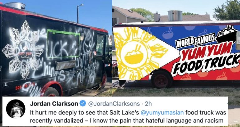 NBA Star, Utah Community Help Give Filipino Food Truck Vandalized With Racist Graffiti a Makeover