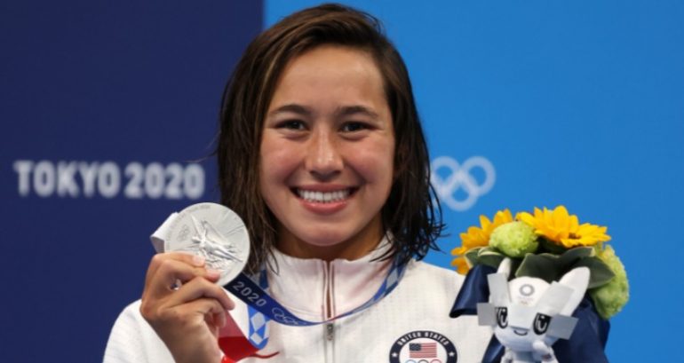 ‘I’m multicultural, queer, a lot of minorities’: Erica Sullivan wins silver at first-ever women’s 1500m freestyle