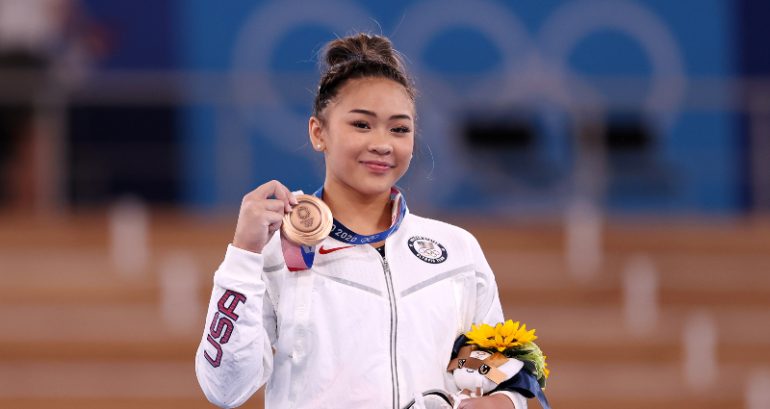 Suni Lee adds bronze to her gold, silver medals for Tokyo Games