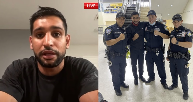 Boxer Amir Khan says he and his friend were removed from flight for ...