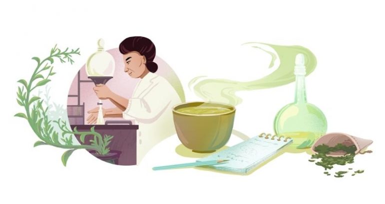 Google celebrates Michiyo Tsujimura and her breakthrough research on green tea with a Doodle