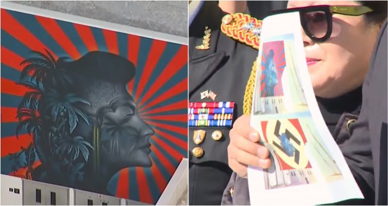 Koreatown mural redone after three-year-long community backlash accusing of it being like a swastika