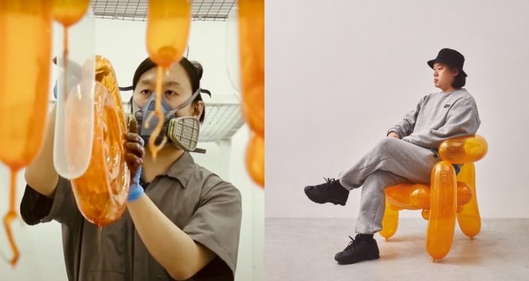 South Korean artist creates balloon chairs selling for up to $10,000 plus