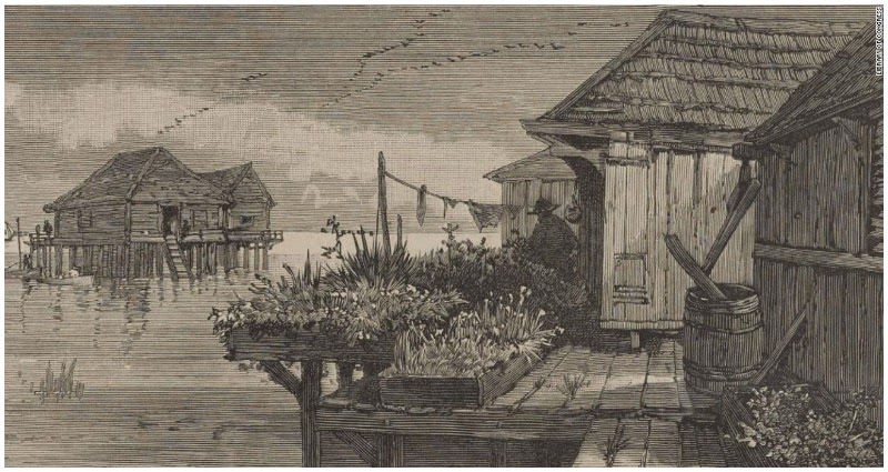 St. Malo being destroyed