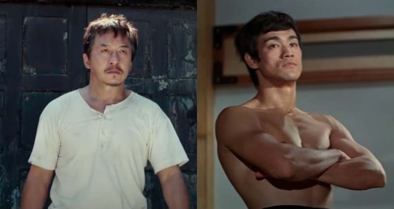 Jackie Chan and Bruce Lee