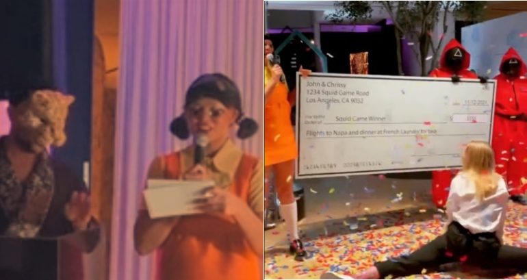 Chrissy Teigen slammed for ‘tone deaf’ Instagram post showing ‘Squid Game’-themed celebration