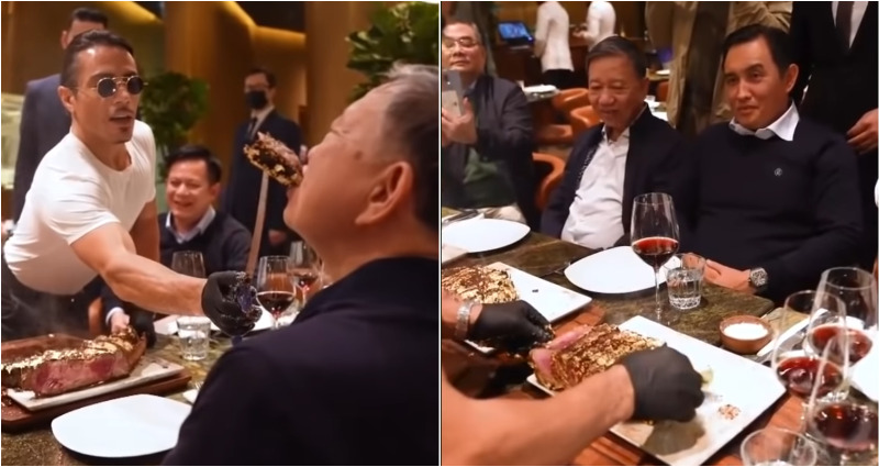 vietnamese minister facebook saltbae hastag