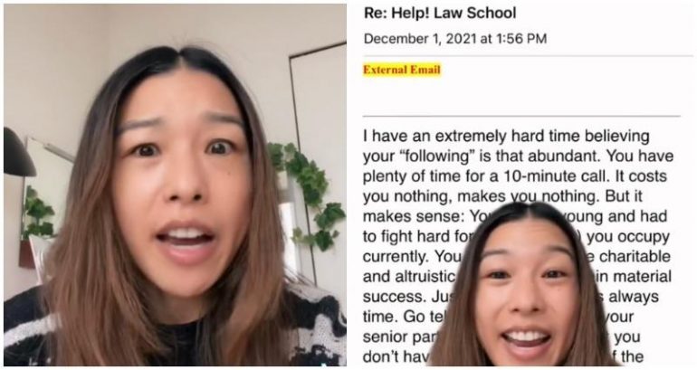 ‘Thanks for your microaggressive civility’: NYC lawyer shares ‘unhinged’ email from law school applicant