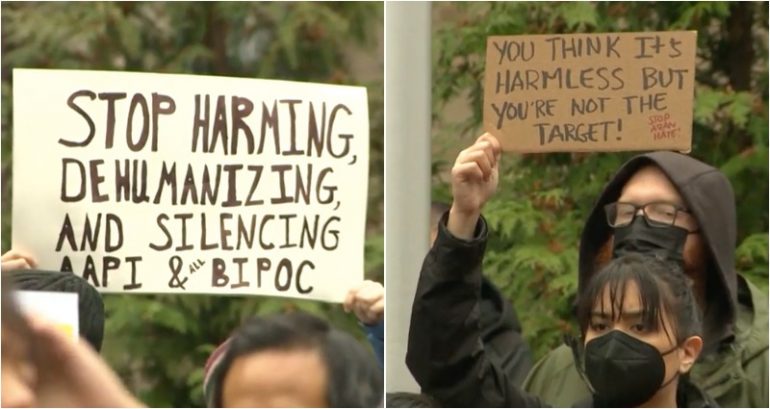 AAPI rally calls for Malden city councilor who dressed as Asian spa worker for Halloween to resign