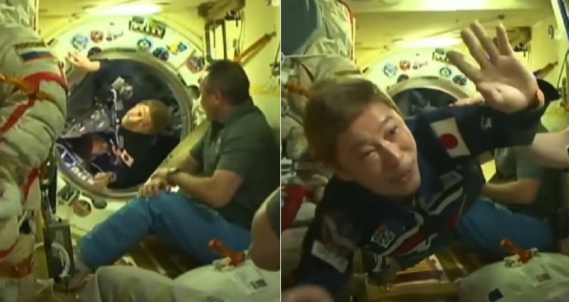 Japanese fashion mogul Yusaku Maezawa arrives at the ISS