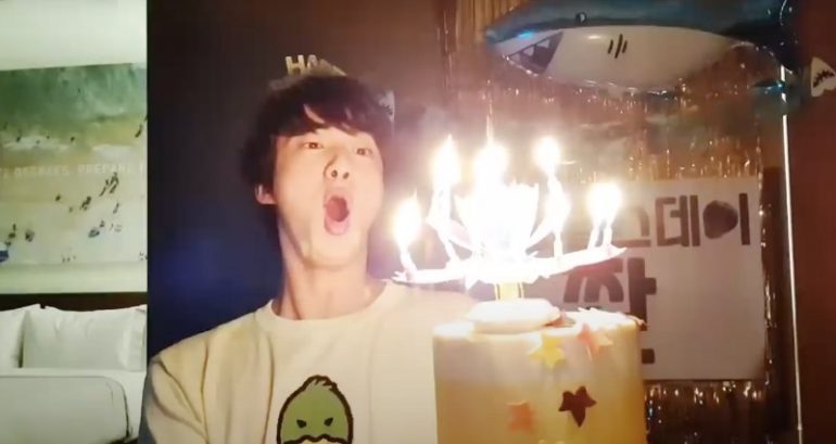 BTS’ Jin goes viral as ‘cute candle guy’ for his reaction to his blooming flower birthday candle