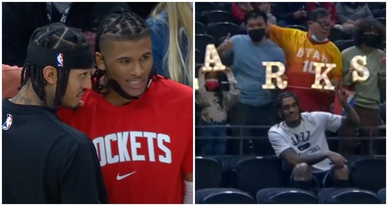 Fil-Am NBA players Jalen Green and Jordan Clarkson share history and a hug on Filipino Heritage Night