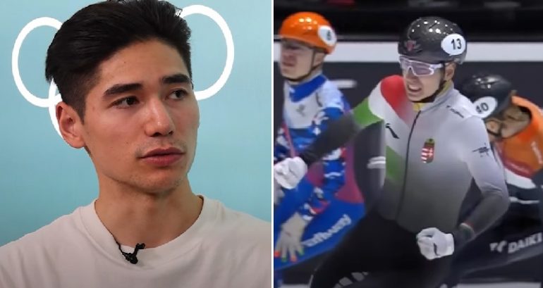‘50% for China’: Speed skater Liu Shaoang wins Hungary’s first-ever Winter Olympics individual gold medal