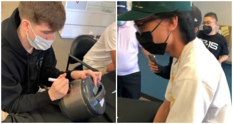 NBA fan asks Los Angeles Lakers’ Austin Reaves to sign his rice cooker in viral video