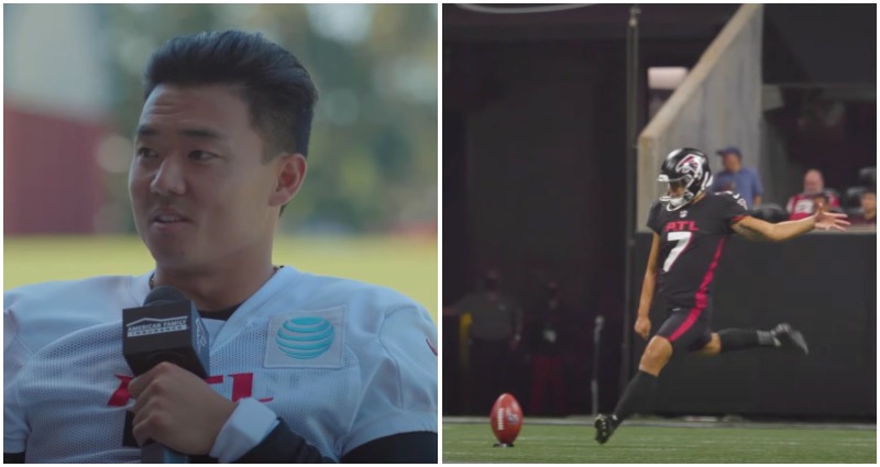 The kicker for the Atlanta Falcons - Younghoe Koo has a special lady friend  