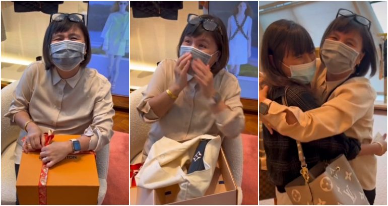 Woman buys Louis Vuitton bag for mom who felt she ‘didn’t look good enough’ to enter store 10 years ago